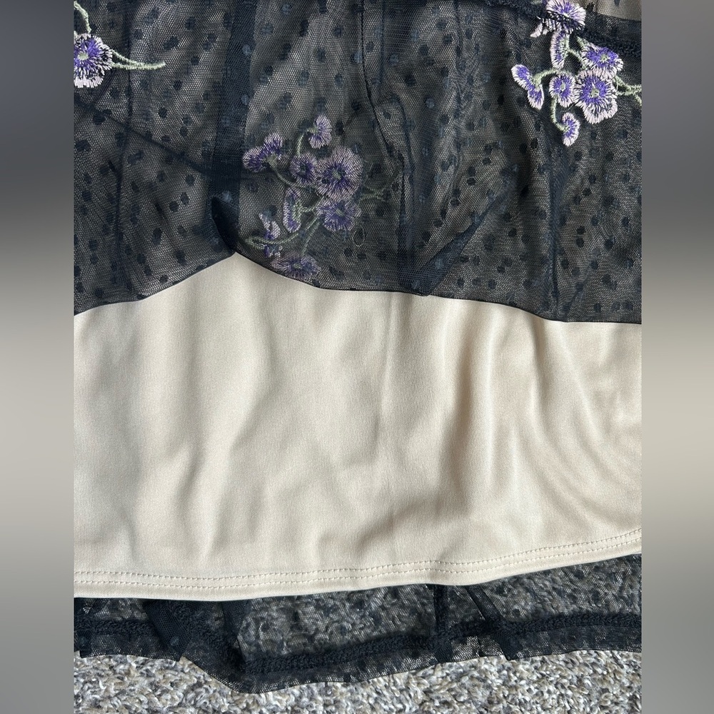 Sugarfox A California Company like new Babydoll Dress size L-XL - Picture 6 of 9